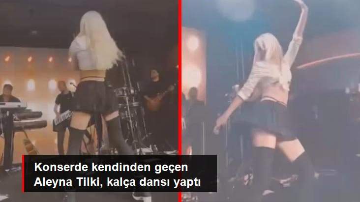 Uludağ’da konser veren Aleyna Tilki, kalça dansı yaptı