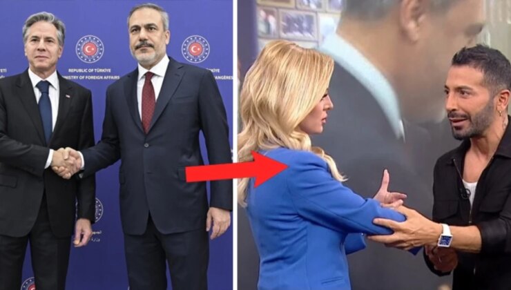 Canlı yayında ilginç anlar! Hakan Fidan ile Blinken’ın tokalaşmasından olay başka yerlere gitti