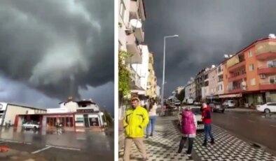 Muğla’da çıkan hortum koca ağaçları yerinden söktü, çatıları uçurdu