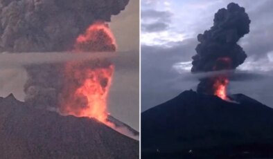 Japonya’daki Sakurajima Yanardağı’nda patlama! Küller 5 bin metre yükseldi, binalarda hasar meydana geldi