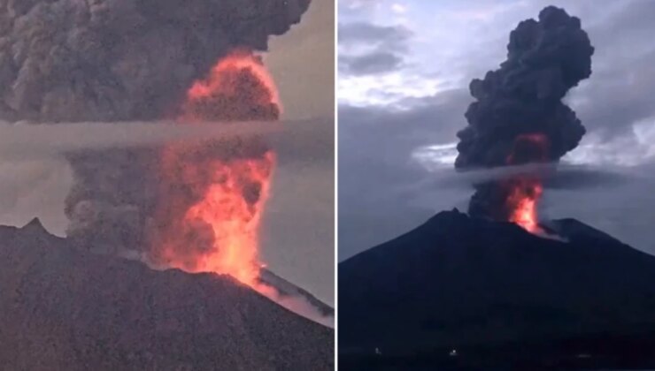 Japonya’daki Sakurajima Yanardağı’nda patlama! Küller 5 bin metre yükseldi, binalarda hasar meydana geldi